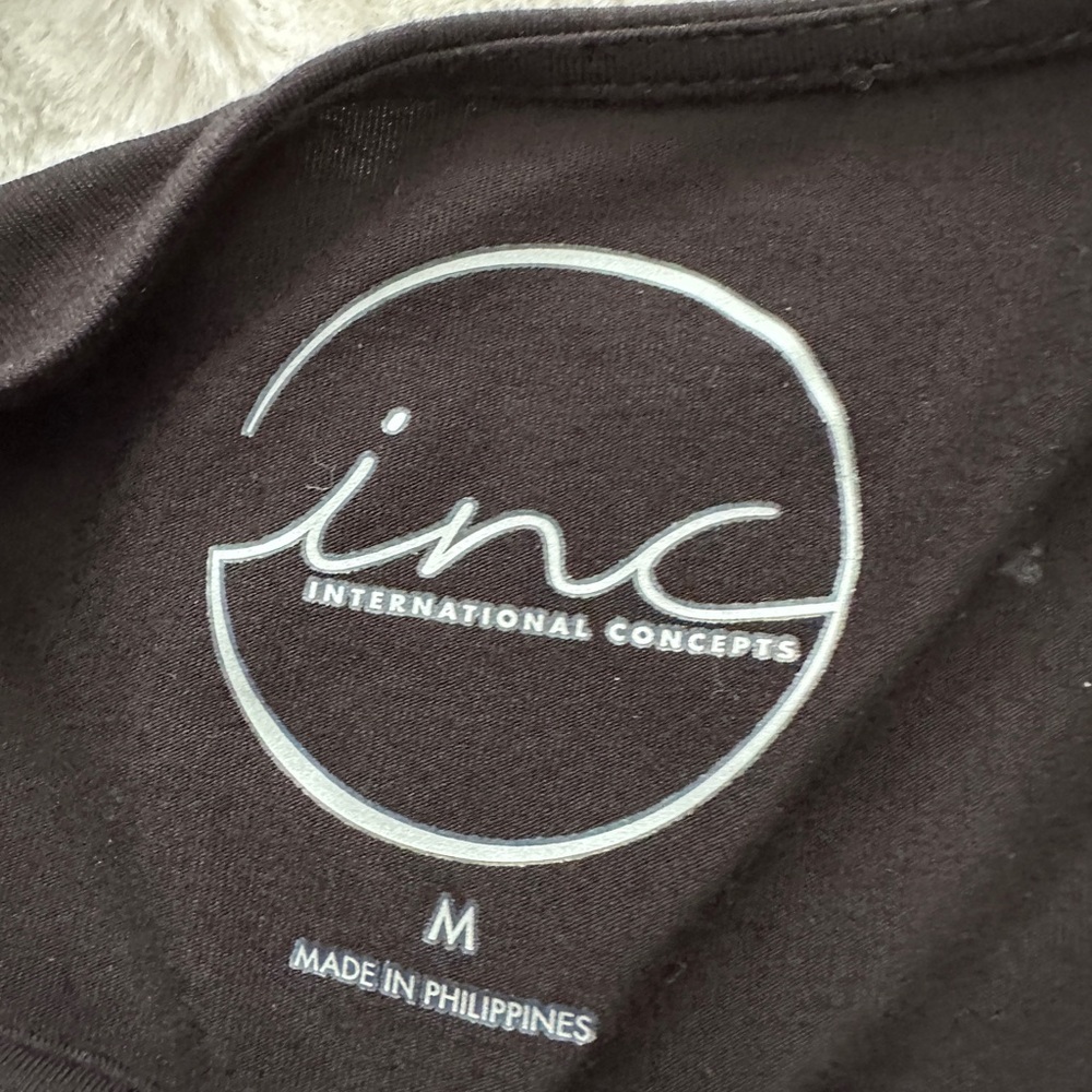 INC International Concepts Black Sleeveless Tank Sz M - Picture 3 of 9